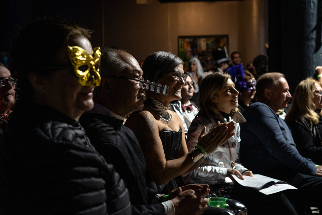photo of audience at a school event